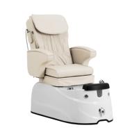 Elektrische pedicurestoel - met verlicht voetenbad en massagefuncties - 105 W - 150 kg - crème Elektrische pedicurestoel - met verlicht voetenbad en massagefuncties - 105 W - 150 kg - crème