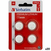 Lithium Knoopcelbatterijen Verbatim 3 V CR2025 4 Onderdelen (20 Stuks)