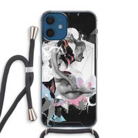 Camouflage de sommeil: iPhone 12 Transparant Hoesje met koord
