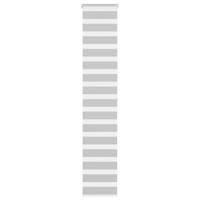VidaXL Zebra rolgordijn 50x200 cm stofbreedte 45,9cm lichtgrijs