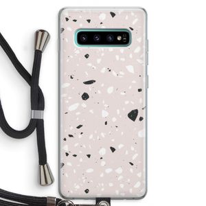 Terrazzo N°20: Samsung Galaxy S10 Plus Transparant Hoesje met koord