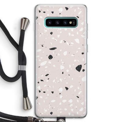 Terrazzo N°20: Samsung Galaxy S10 Plus Transparant Hoesje met koord