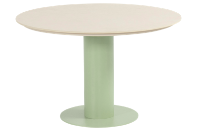 Hartman Girona tuintafel 120 cm rond kolom soft green