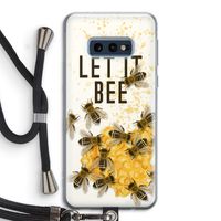 Let it bee: Samsung Galaxy S10e Transparant Hoesje met koord Let it bee: Samsung Galaxy S10e Transparant Hoesje met koord
