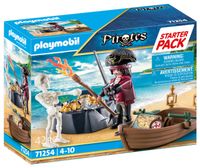 PlaymobilÂ® Pirates 71254 starterpack piraat met roeiboot - thumbnail