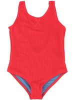 Duskii Girl maillot de bain Yara texturé - Rouge