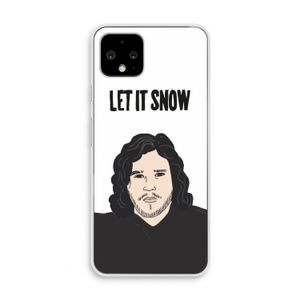 Let It Snow: Pixel 4 Transparant Hoesje