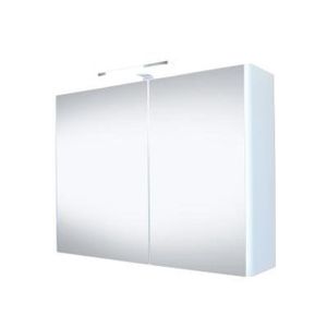 Best Design Happy spiegelkast 80x60cm met verlichting MDF wit 4002850