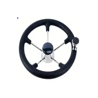 Titan Marine Stuurwiel Rvs Zwart Foam En Knop 35cm
