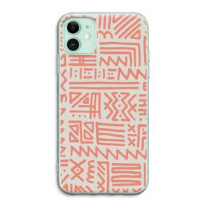 Marrakech Pink: iPhone 11 Transparant Hoesje