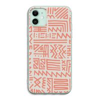 Marrakech Pink: iPhone 11 Transparant Hoesje