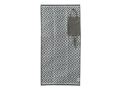 CRIVIT Strandmat 90 x 180 cm (Zwart/wit)