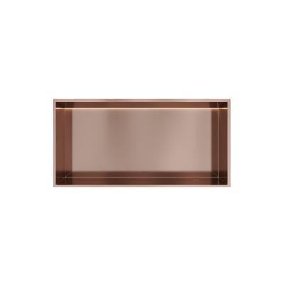 Hotbath &MORE Inbouwbox of inbouwnis - 30x60x10 - with LED IP44 - Geborsteld koper PVD BOX060LBCP Hotbath &MORE Inbouwbox of inbouwnis - 30x60x10 - with LED IP44 - Geborsteld koper PVD BOX060LBCP