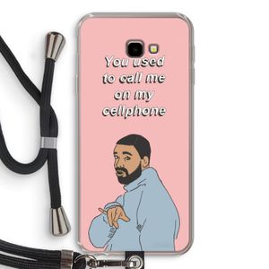 Hotline bling: Samsung Galaxy J4 Plus Transparant Hoesje met koord