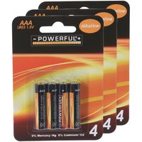 Powerful Batterijen - AAA type - 12x stuks - Alkaline - thumbnail