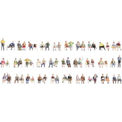 NOCH 46071 TT Megavoordeelset figuren Geverfd, Zittend