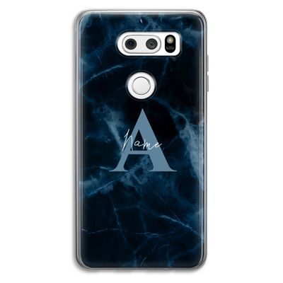 Midnight Marble: LG V30 Transparant Hoesje