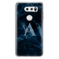 Midnight Marble: LG V30 Transparant Hoesje