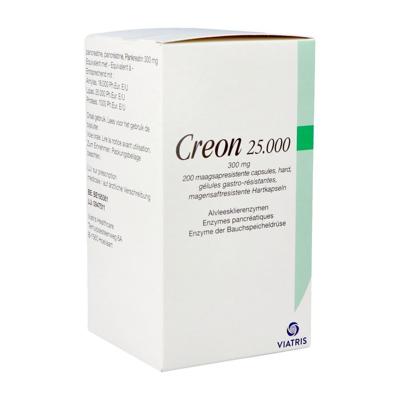 Creon 25000 Maagsapresist Hard Caps 200 X 300mg