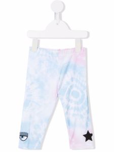 Chiara Ferragni Kids legging à logo imprimé - Bleu