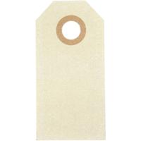 Creativ Company Manilla-labels, afm 3x6 cm, 250 gr, crème, 1000 stuk/ 1 doos