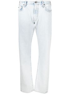 Off-White jean droit à imprimé Arrows - Bleu