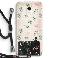 Small white flowers: Xiaomi Redmi 5 Transparant Hoesje met koord