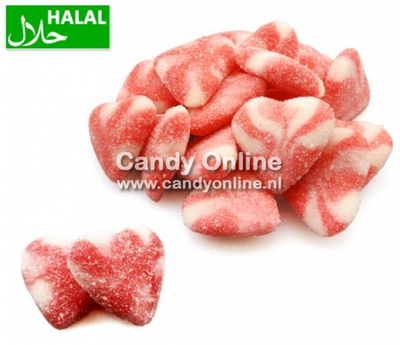 Dolce Plus Dolce Plus -Sugared Strawberry Twist Heart 250 Gram (Halal)