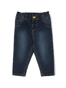 Moschino Kids jean droit à motif Teddy Bear - Bleu