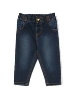 Moschino Kids jean droit à motif Teddy Bear - Bleu