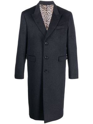 Reveres 1949 manteau en laine vierge à simple boutonnage - Gris