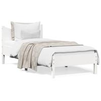 Bedframe massief grenenhout wit 90x200 cm - thumbnail