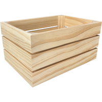 Bierkist | 6 flessen | 20.5x14.5x10.3cm | hout | naturel | 14 stuks