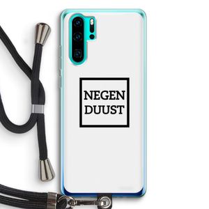 Negenduust vierkant: Huawei P30 Pro Transparant Hoesje met koord