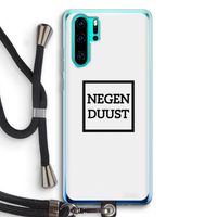 Negenduust vierkant: Huawei P30 Pro Transparant Hoesje met koord