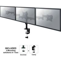 NeoMounts Flat Screen Desk mount (10-27 ) desk clamp/grommet - [NM-D135D3BLACK] - thumbnail