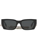 Burberry Eyewear lunettes de soleil à monture rectangulaire - Noir