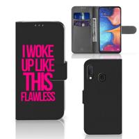 Samsung Galaxy A20e Hoesje met naam Woke Up - Origineel Cadeau Zelf Maken Samsung Galaxy A20e Hoesje met naam Woke Up - Origineel Cadeau Zelf Maken