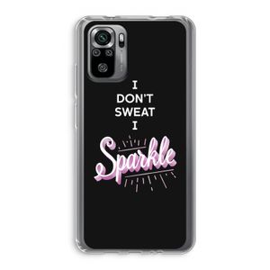 Sparkle quote: Xiaomi Redmi Note 10S Transparant Hoesje