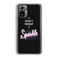 Sparkle quote: Xiaomi Redmi Note 10S Transparant Hoesje