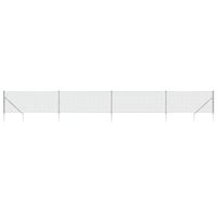 The Living Store Gaashek 1x10m - 60x60mm - zilver - gegalvaniseerd staal met PVC-coating - thumbnail