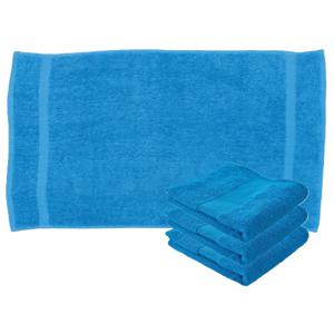 Towelcity Luxe badhanddoek - 4x - bright blauw - 50 x 90 cm - 550 grams - Badkamer textiel - Katoen