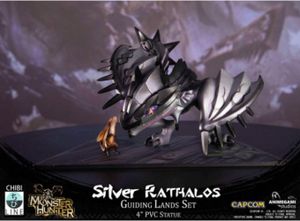 Monster Hunter Animegami Chibi Figure - Silver Rathalos