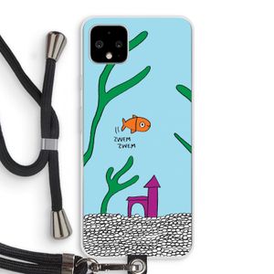 Aquarium: Pixel 4 XL Transparant Hoesje met koord