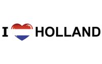 Landenkoffer/bumper stickers I Love Holland   -