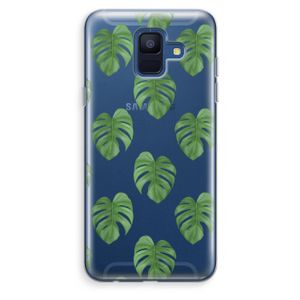 Monstera leaves: Samsung Galaxy A6 (2018) Transparant Hoesje