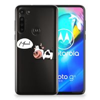 Motorola Moto G8 Power Telefoonhoesje met Naam Cow - thumbnail