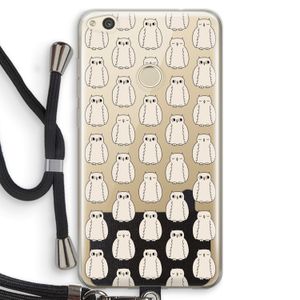 Uilen: Huawei Ascend P8 Lite (2017) Transparant Hoesje met koord