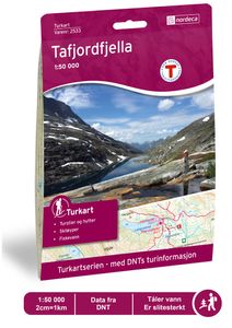 Wandelkaart 2533 Turkart Tafjordfjella | Nordeca