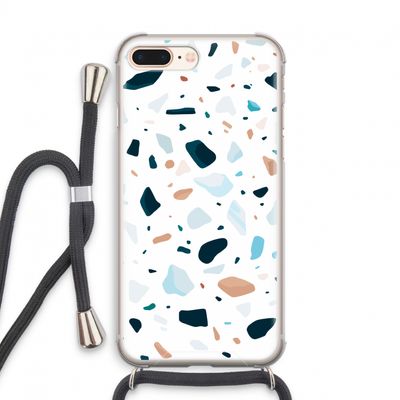 Terrazzo N°13: iPhone 7 PLUS Transparant Hoesje met koord